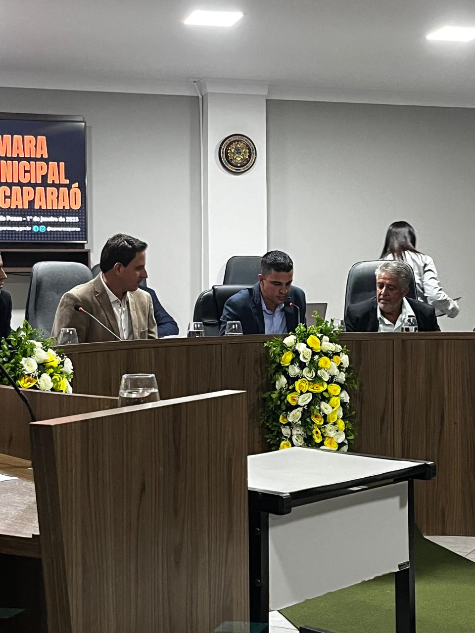 Prefeito, Vice-Presidente e Presidente da Câmara eleitos