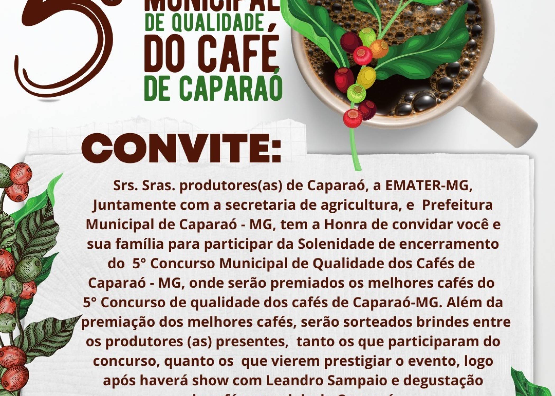 5º Concurso de Qualidade do Café